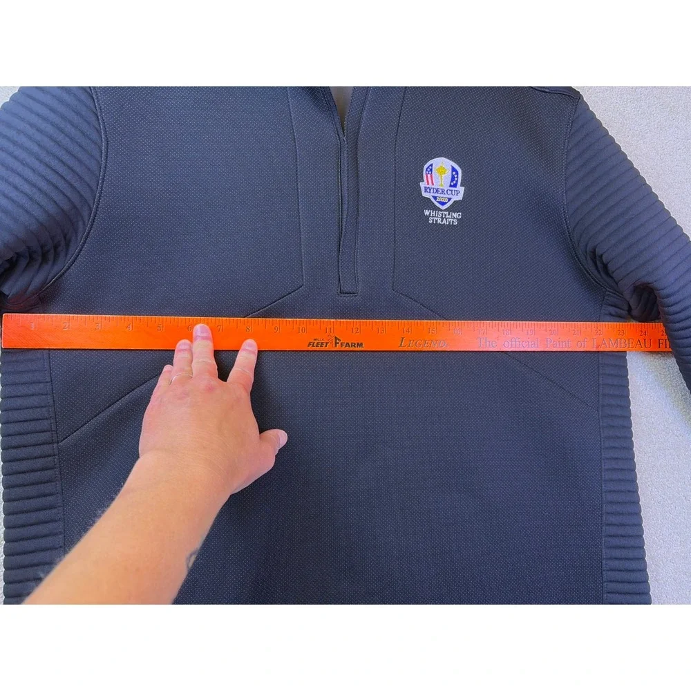 Under Armour Golf Pullover Men XL Black Ryder Cup Whistling Straits ColdGear